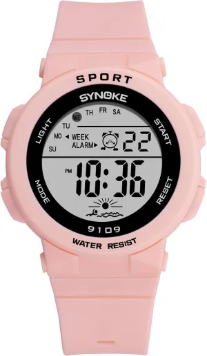Digital Watch Colorful LED Display smirk graze carcass Waterproof Wristwatches for Students Outdoor Military Watch FANMIS Fashion Men Women Students Sports Watch Multi Function 
