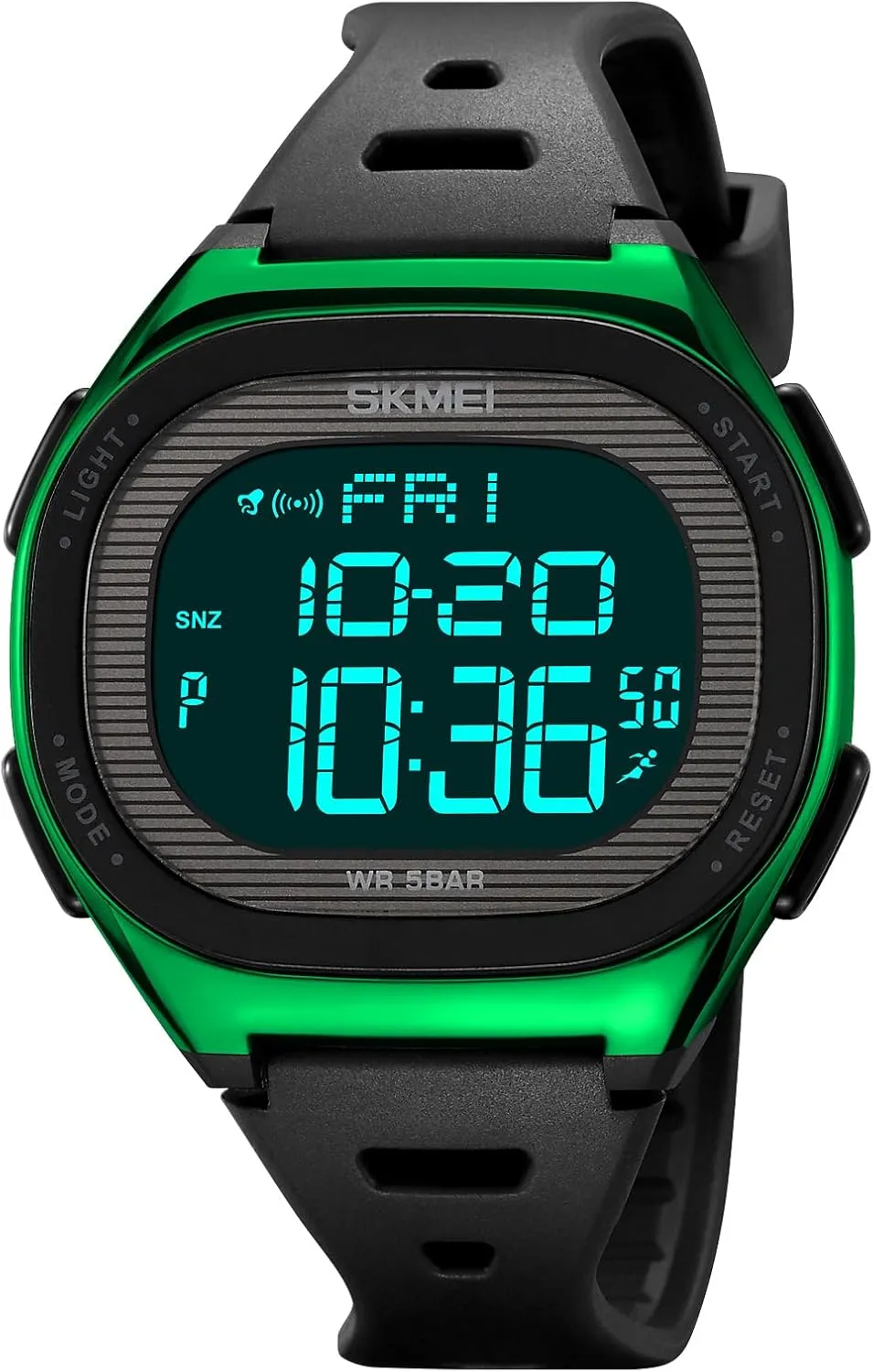 Digital Watches for Unisex Gosasa Creative strain brush insulin Men's Digital Watch Waterproof LED Watches for Women with Stopwatch Countdown Dual Time Square 