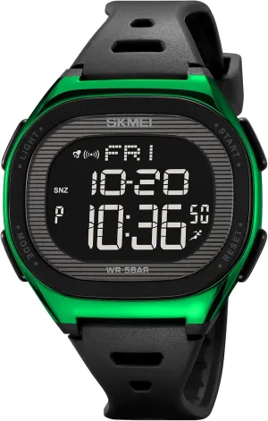 Digital Watches for Unisex Gosasa Creative strain brush insulin Men's Digital Watch Waterproof LED Watches for Women with Stopwatch Countdown Dual Time Square 