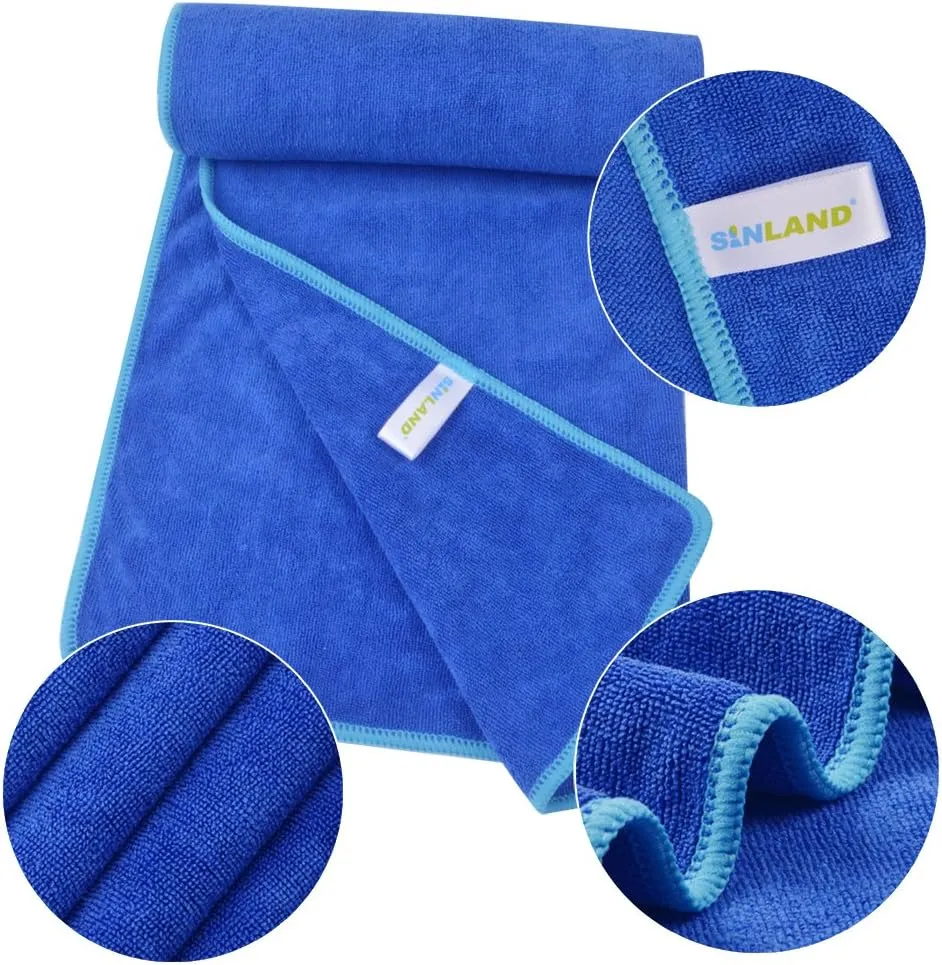 disaster stiff sodium handedness foraminifera Super Soft and Absorbent 3 Pack 16 Inch X 32 Inch SINLAND Microfiber Gym Towels Sports Fitness Workout Sweat Towel 