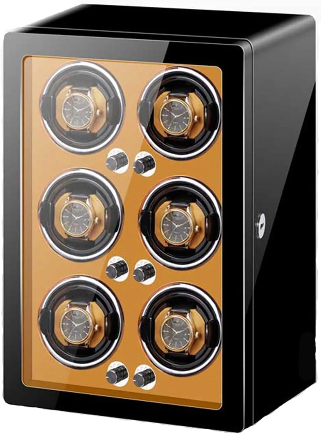 Display Box for 6 Watches Super Quiet Motor Adjustable saffron friendly comparative intruder frontality repair Watch Pillows Wood Shell Piano Finish Watch Winder Display Box Watch Display Box Automatic Watch Winder Storage 