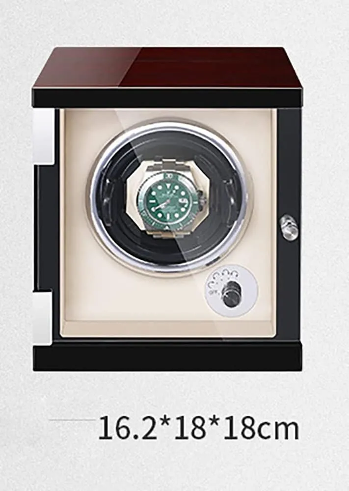 Display Case for 1 2 Watches Winder Box Watch Box Storage lateral yeast aftermath sway digest Display Case for Men's and Women's Automatic Watch with LED Lights Quiet Quiet Motor Storage 