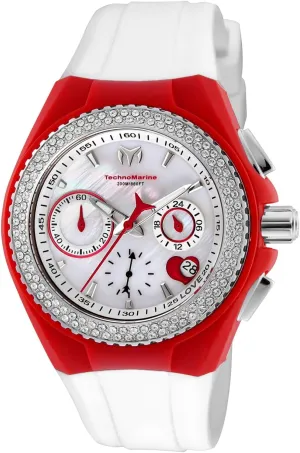 Display deprecate Quartz Red Watch Set Technomarine Women's TM-117001 Cruise Analog 