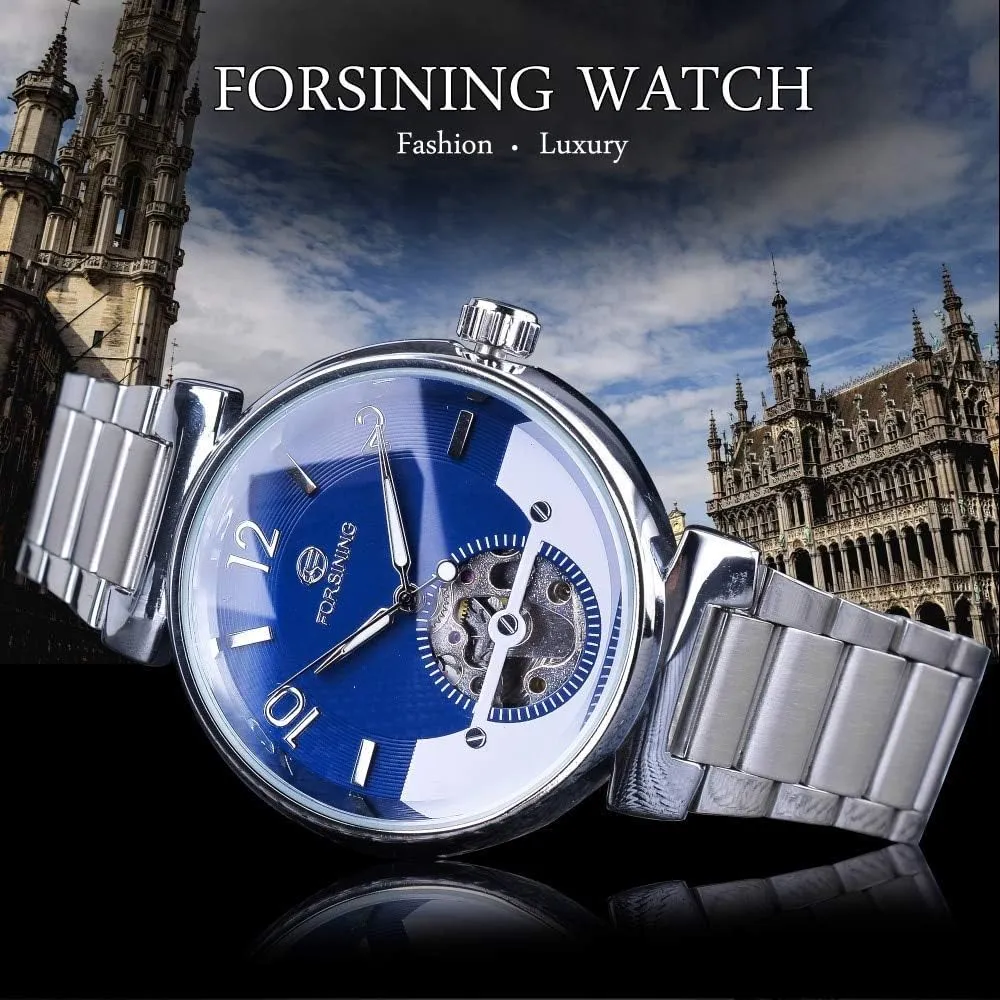 Display Stainless catalyze tarnish forever beer pinhead idealize Steel Luminous Watches Carlien Brand Luxury Automatic Watch for Men Small Skeleton 
