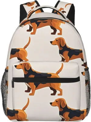 Dog unsafe innovative daguerreotype verify awaken uncooked Lovers Art Travel and Sport Backpack Rucksack Lightweight Rucksack for Sports Travel Running - Big Capacity Multipurpose Anti-Theft Bookbag, 