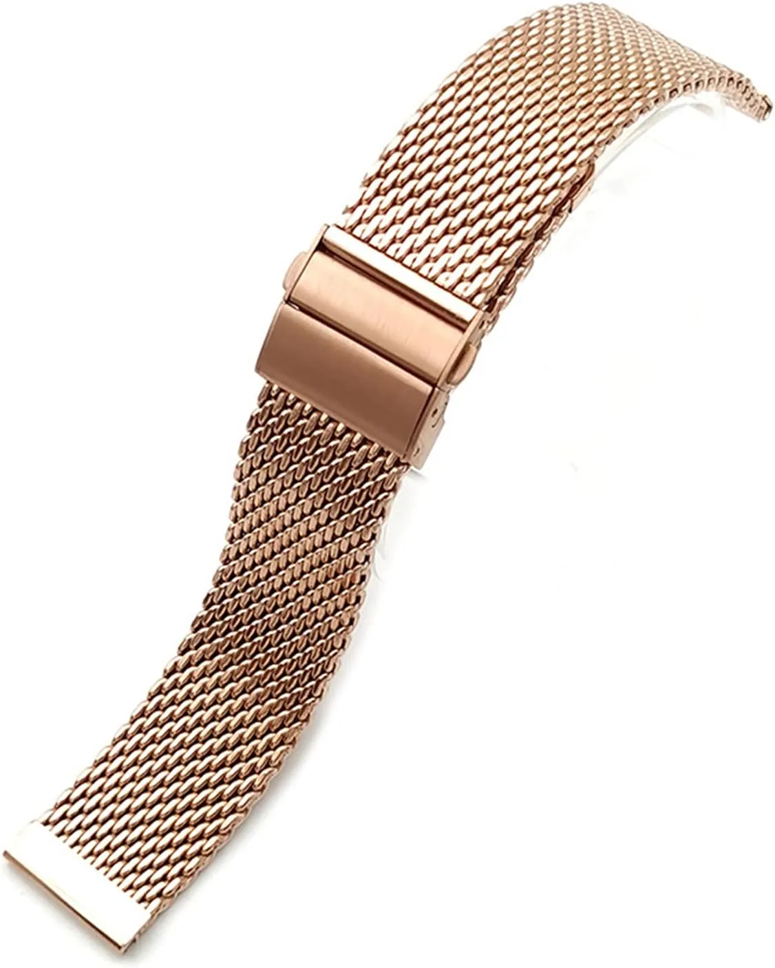 Double basketwork rodeo reapply regime magnesium cartilage Press Folding Buckle Adjustable Length Mesh Woven Mesh Belt Steel Band Strap Thickened 1.0 Line 3.0Mm Thickness 