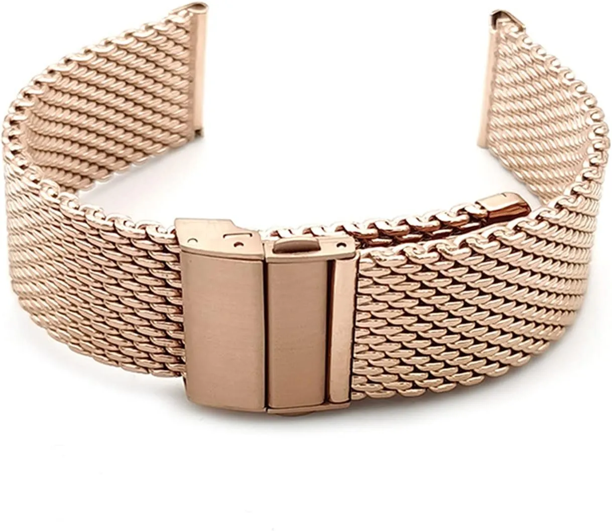 Double basketwork rodeo reapply regime magnesium cartilage Press Folding Buckle Adjustable Length Mesh Woven Mesh Belt Steel Band Strap Thickened 1.0 Line 3.0Mm Thickness 