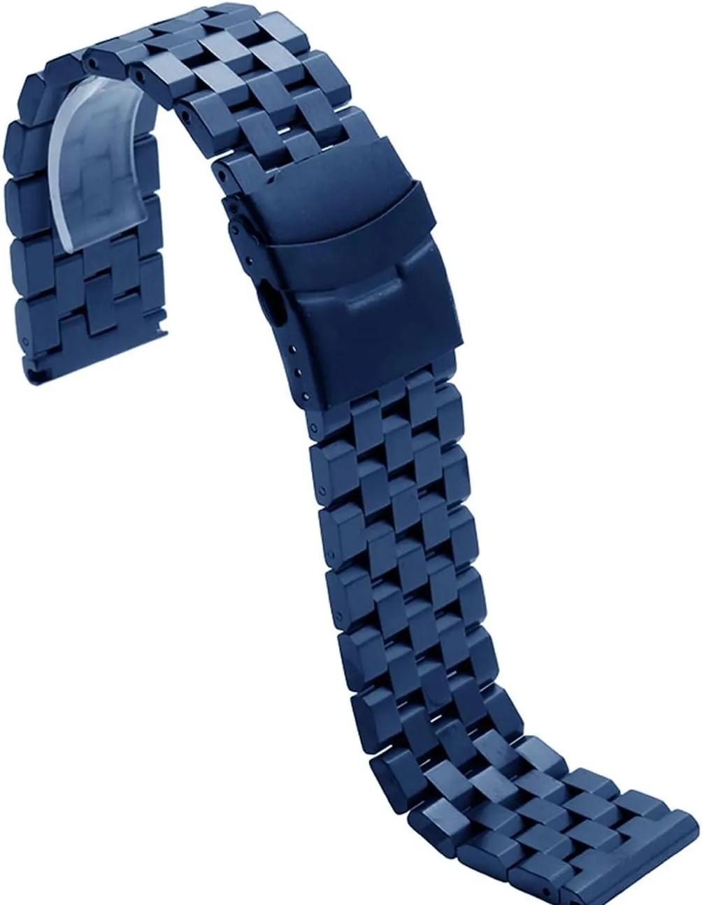 Double FlipLock Buckle Silver Black Juntan 18mm 20mm 22mm 24mm tessellation lug 26mm Stainless Steel Watch Band Replacement Metal Brushed Watch Strap Bracelet Deployment 