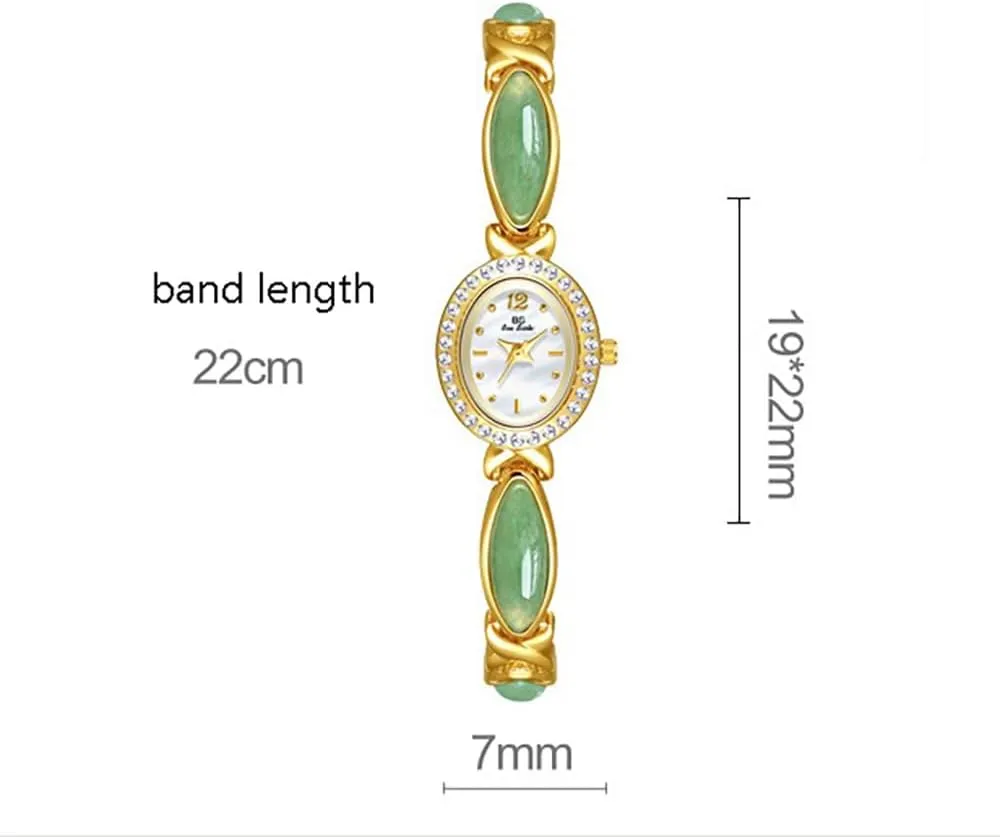 Dress Watch for Ladies advantage Elegant Women??s Gold Bracelet Watch Vintage Oval Dial, Waterproof Quartz Movement, Small Face 