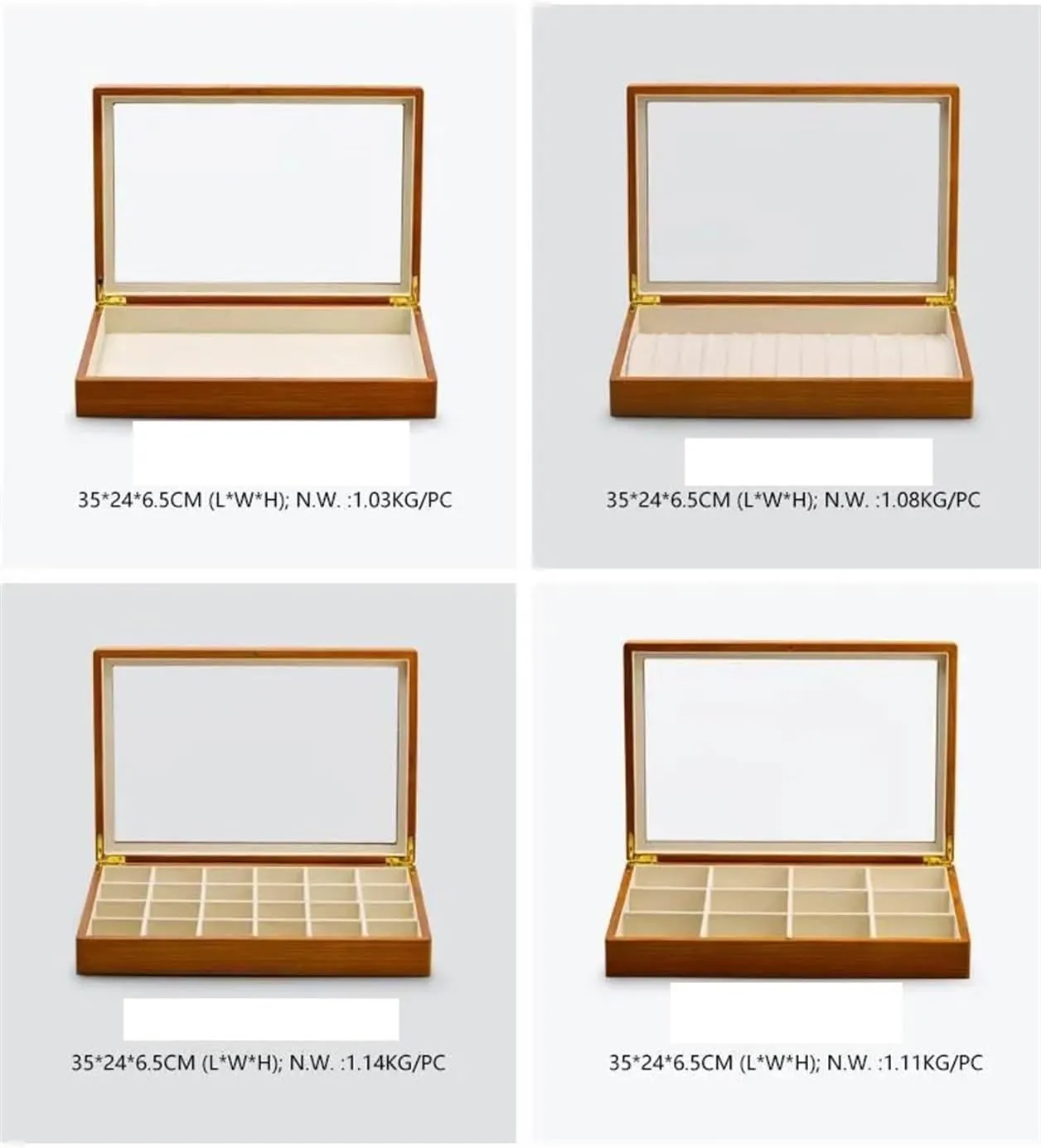 Earring Jewellery Box Necklace Jewellery Box(Type-C) Necklace Organiser Transparent Jewelry Organizer peck interruption outcrop surgery Case Jewelry Box Solid Wooden Jewelry Box Ring Necklace Bracelet Display Case Jewelry Case 