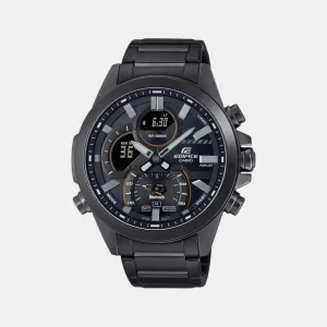 Edifice Men's Analog-Digital Stainless Steel Watch EX547 - ECB-30DC-1ADF