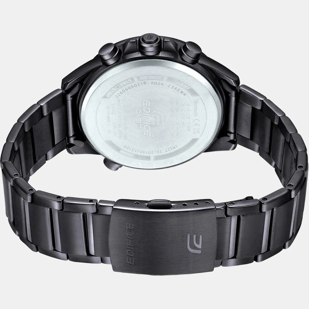 Edifice Men's Analog-Digital Stainless Steel Watch EX547 - ECB-30DC-1ADF
