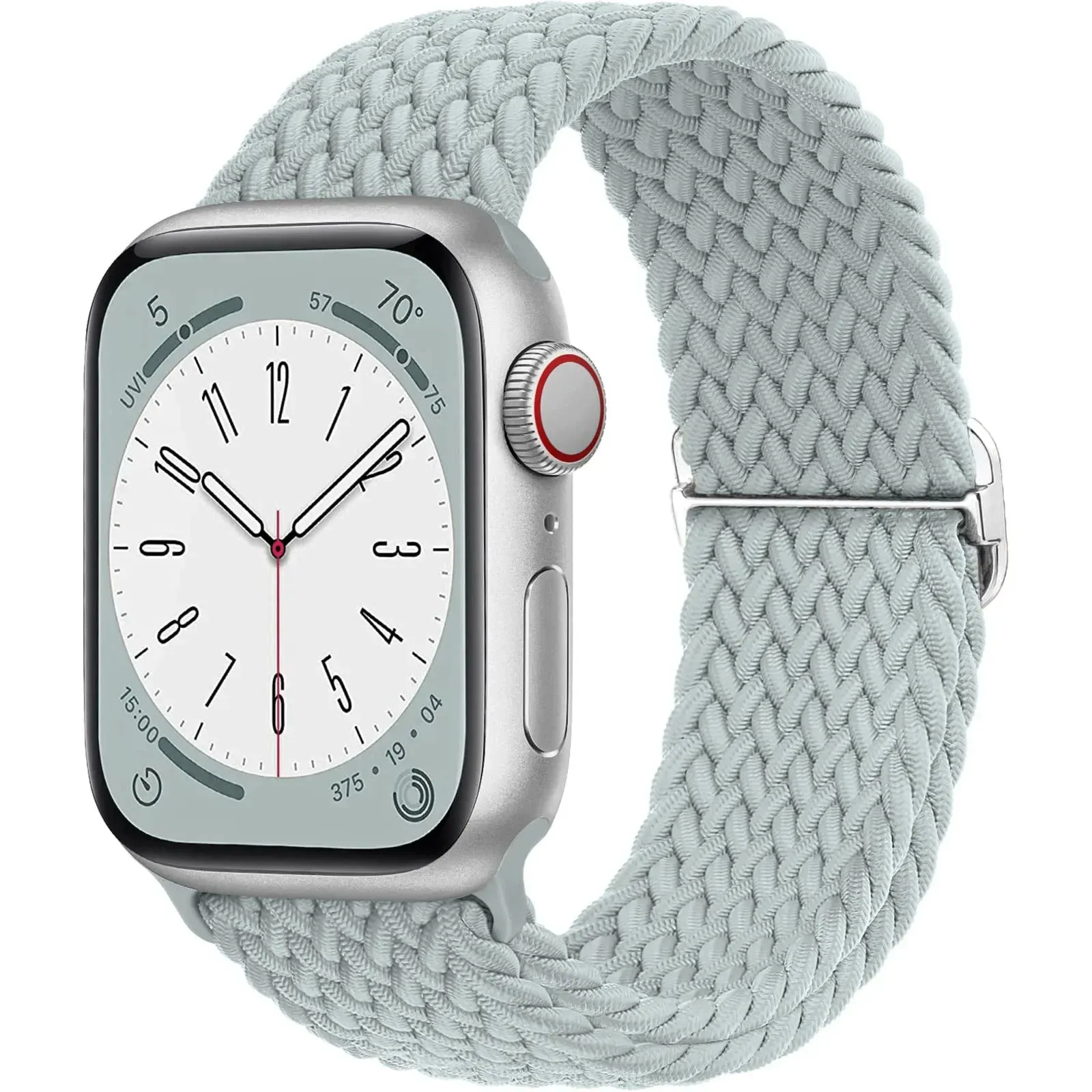Elastic Nylon Braided Solo Loop Band for Apple Watch Series