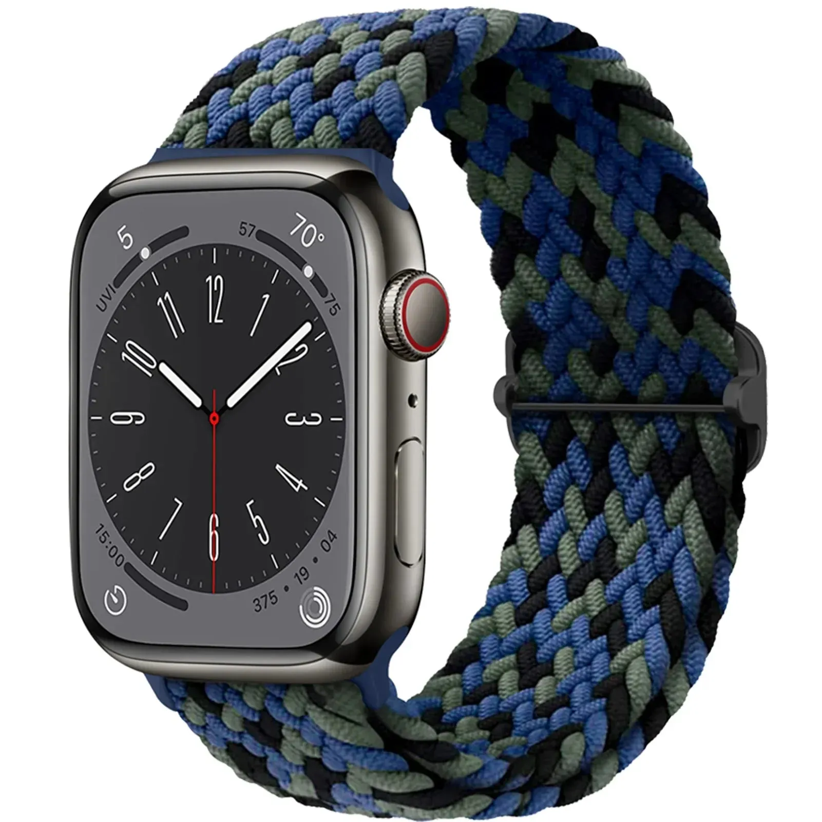 Elastic Nylon Braided Solo Loop Band for Apple Watch Series
