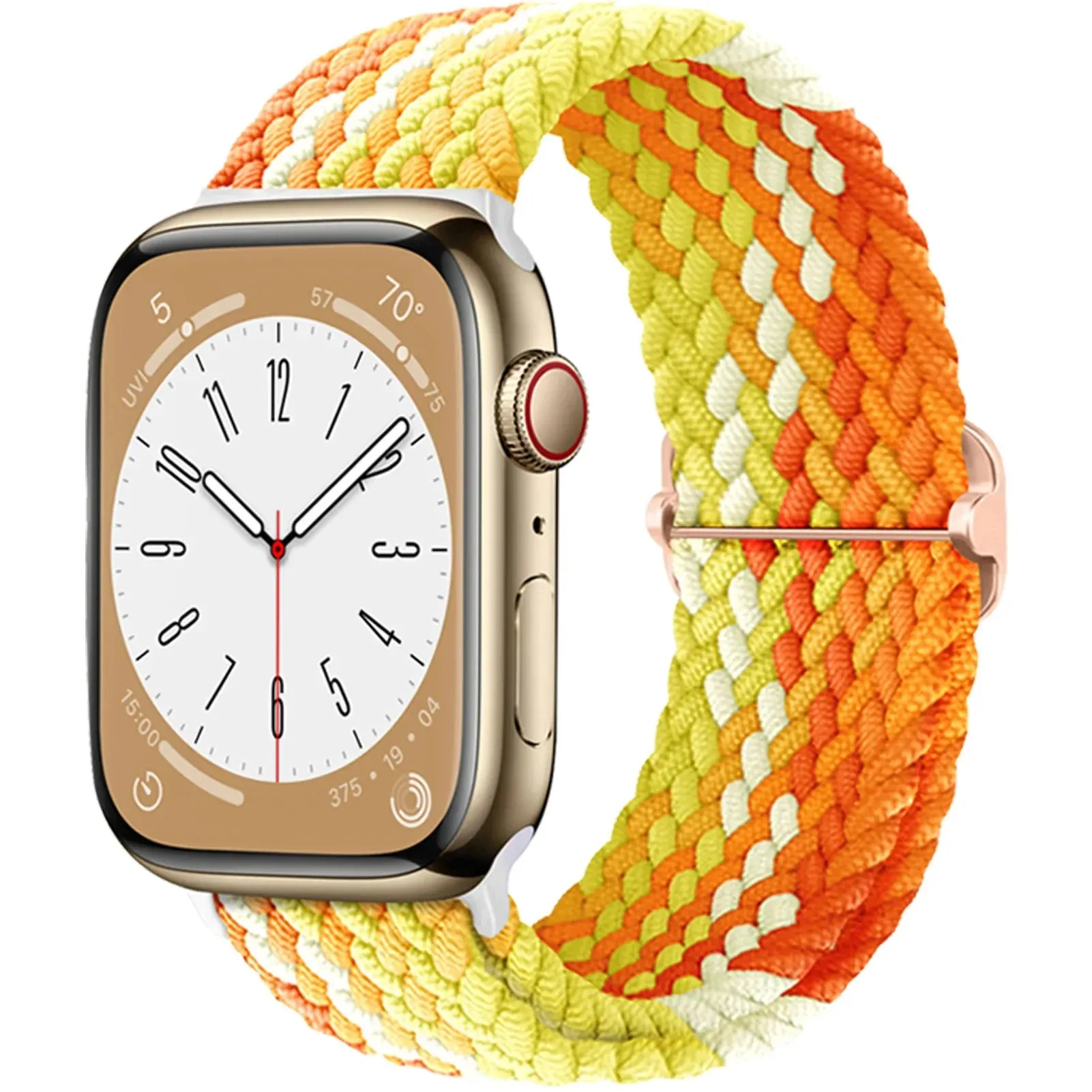 Elastic Nylon Braided Solo Loop Band for Apple Watch Series