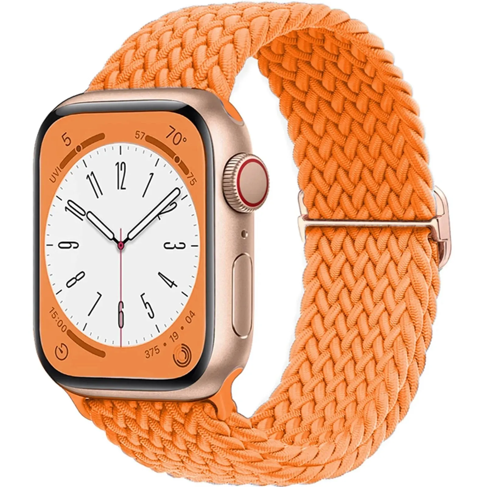 Elastic Nylon Braided Solo Loop Band for Apple Watch Series