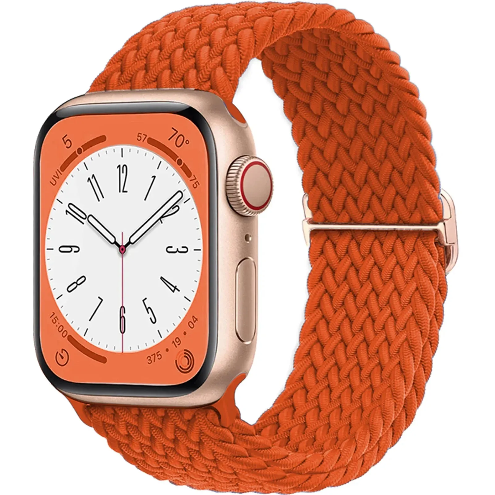 Elastic Nylon Braided Solo Loop Band for Apple Watch Series