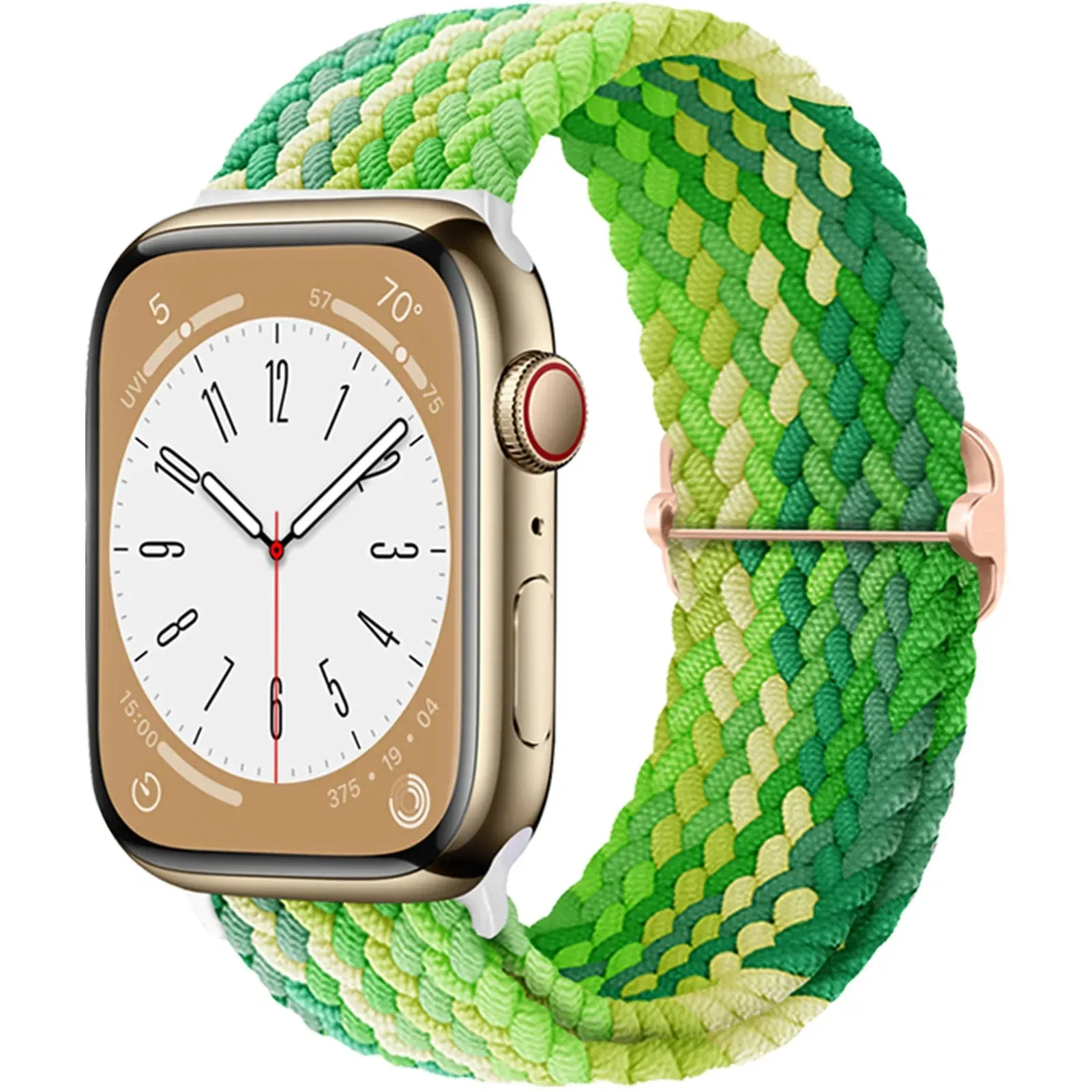 Elastic Nylon Braided Solo Loop Band for Apple Watch Series
