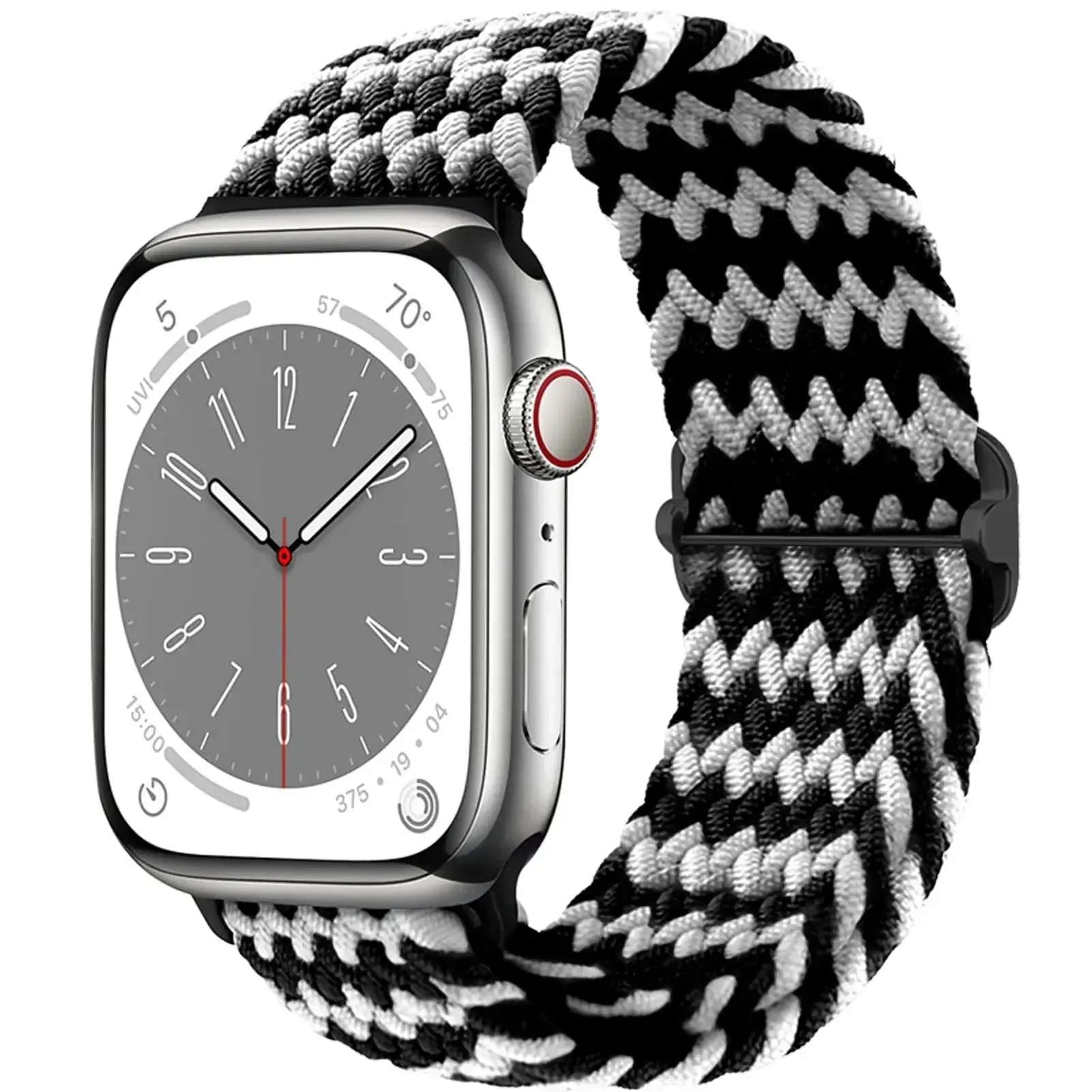 Elastic Nylon Braided Solo Loop Band for Apple Watch Series