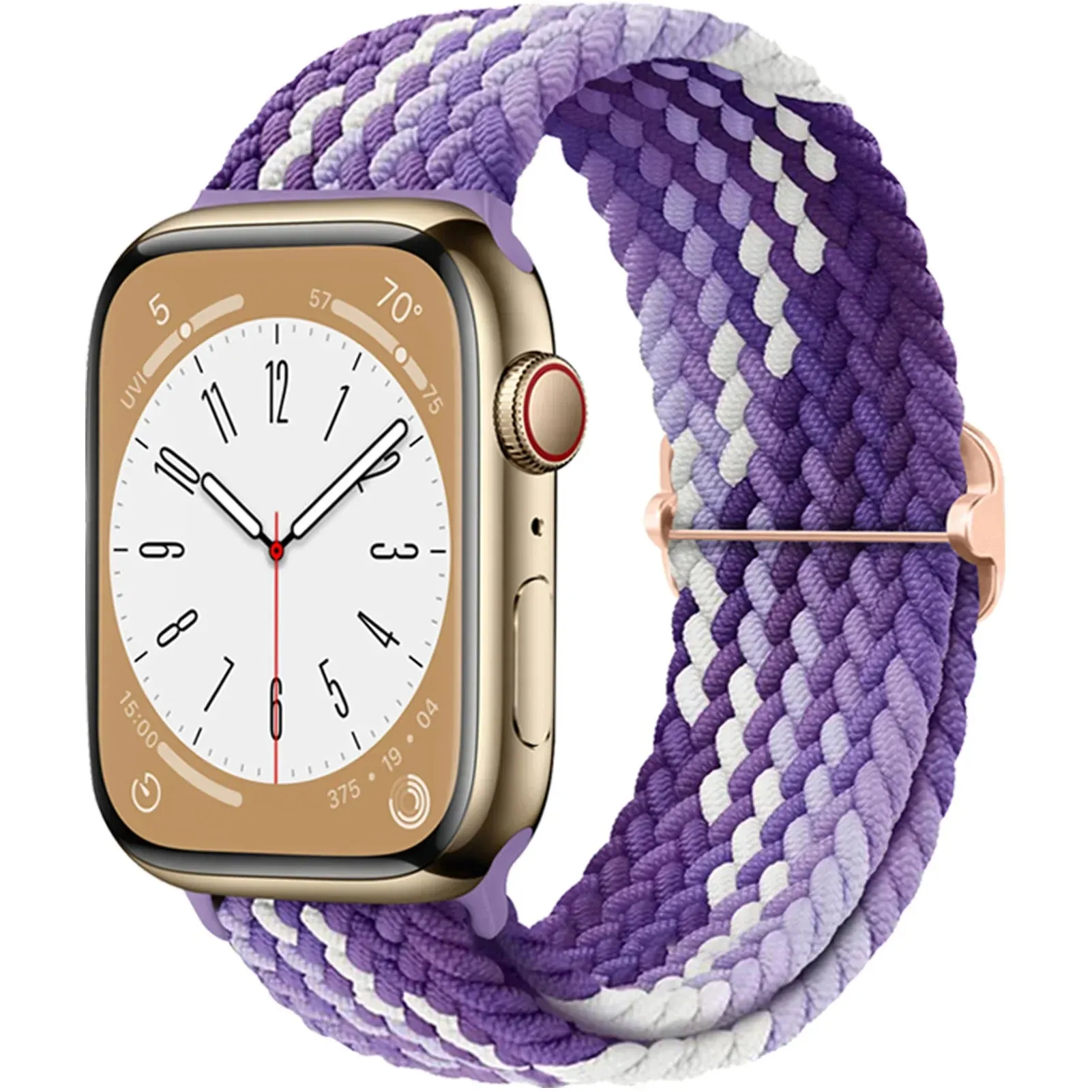 Elastic Nylon Braided Solo Loop Band for Apple Watch Series