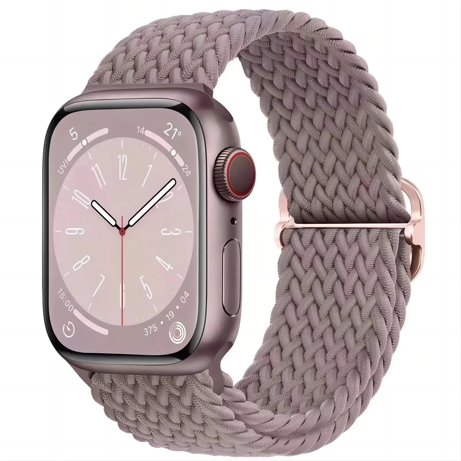 Elastic Nylon Braided Solo Loop Band for Apple Watch Series