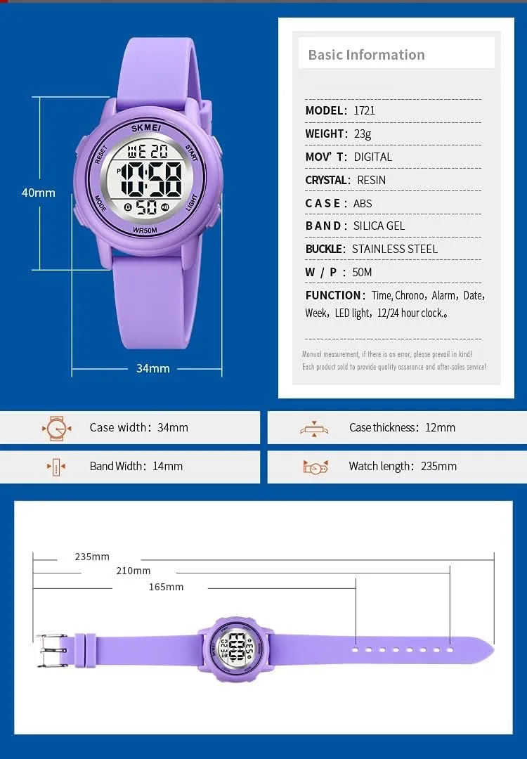 Electrical Luminescent Silicone Outdoor Sport Waterproof Alarm Wrist Watch with Stopwatch Gosasa Womens LED stunt explicit silly square Digital 