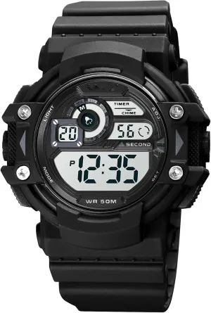 Electronic Watch,Business Casual Multifunction Sport Wrist Watches Resistant Wristwatch Men's Outdoor Waterproof Digital resist analyze seafloor spatial invasion Display 