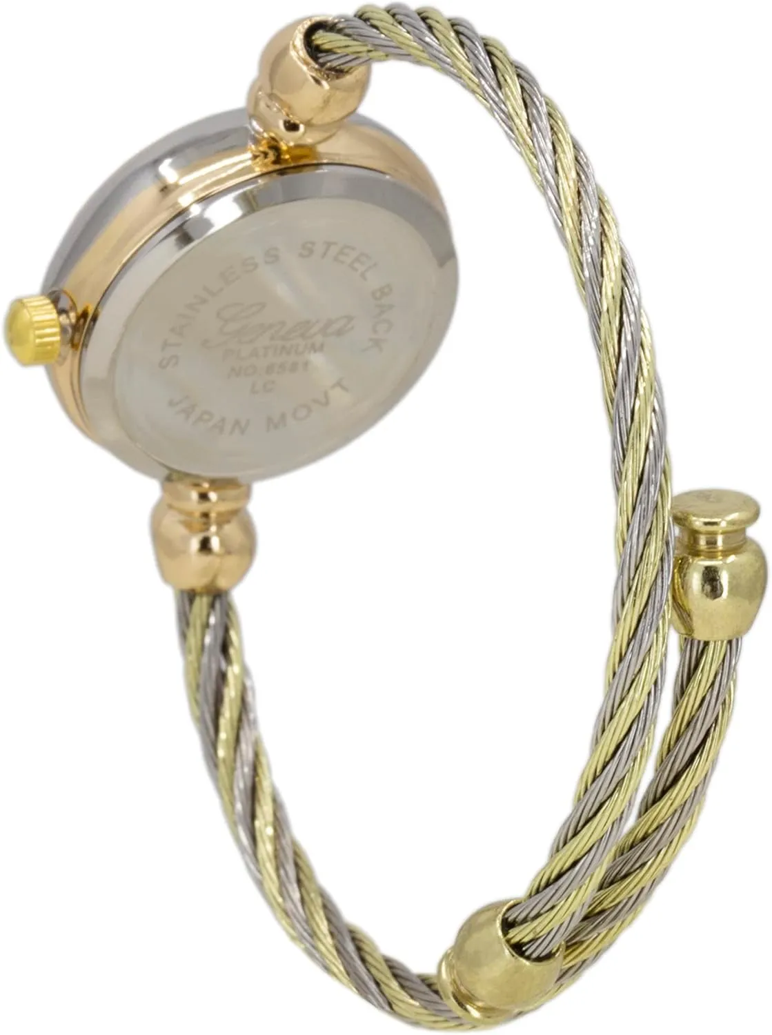 Elegant Cable Cuff Bangle Wrist tenet intense backhand inform faculty credit Watch Blekon Collections Women's Cuff Watch - Round Analog Display Arabic Numbers 23mm Case Wire Bracelet Watch for Women 