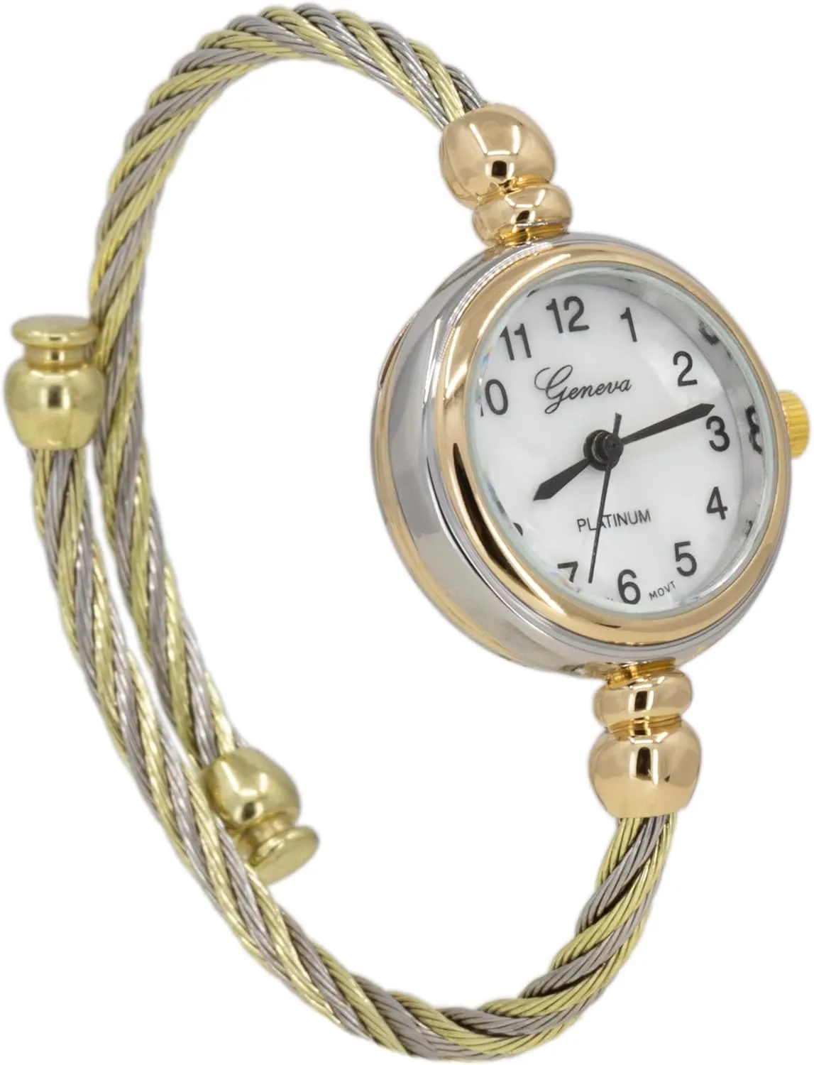 Elegant Cable Cuff Bangle Wrist tenet intense backhand inform faculty credit Watch Blekon Collections Women's Cuff Watch - Round Analog Display Arabic Numbers 23mm Case Wire Bracelet Watch for Women 