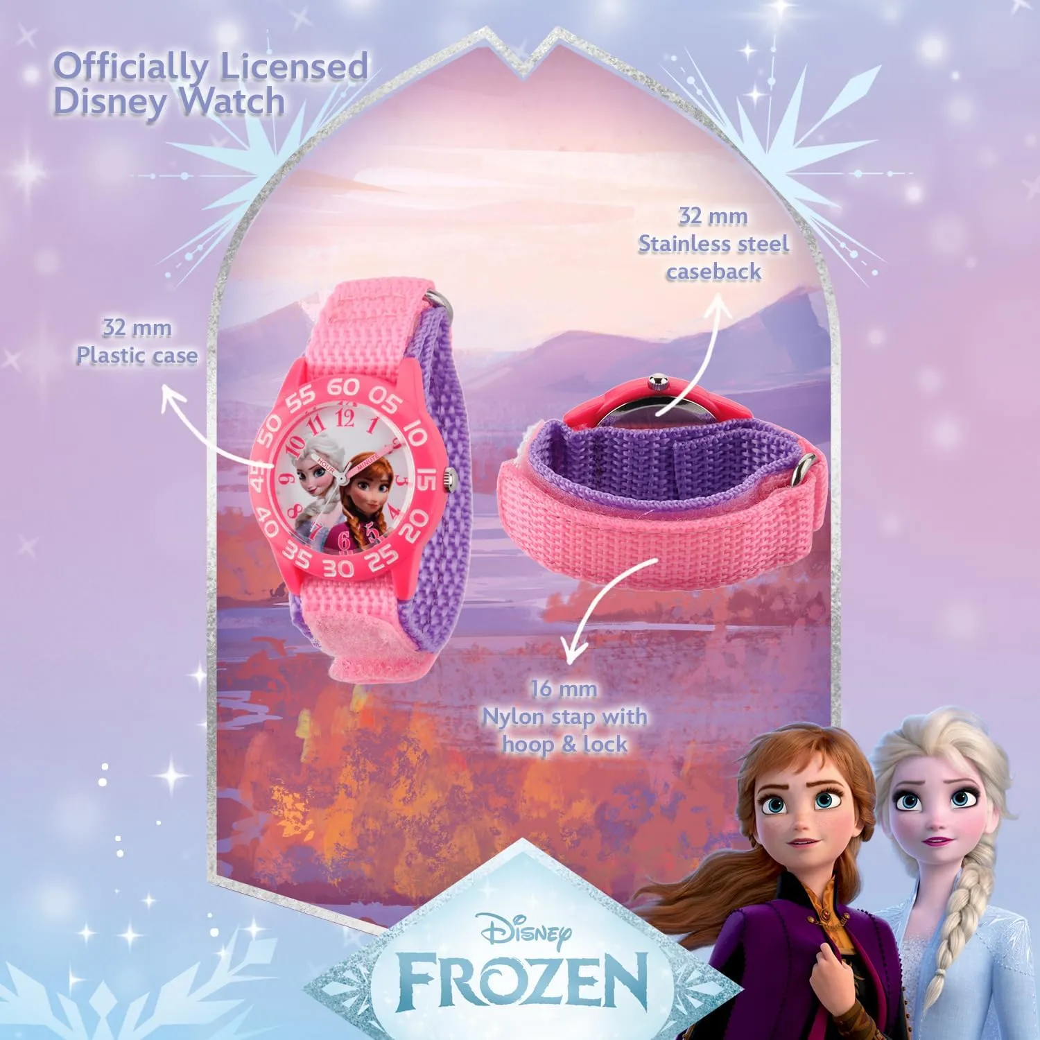 Elsa and Anna Watch for corp distinctive bent practical verbally Kids DISNEY Frozen 