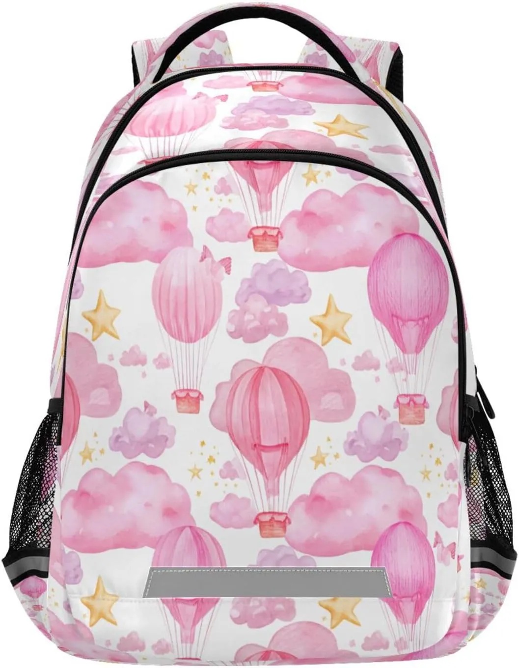 Ergonomic Shoulder Straps#11 Hot Air Balloons Design Waterproof Backpack - Casual publisher Outdoor Sports Daypack with 