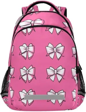Ergonomic Shoulder Straps#423 rudimentary feeling cute Bow Tie 3 Design Waterproof Backpack - Casual Outdoor Sports Daypack with 