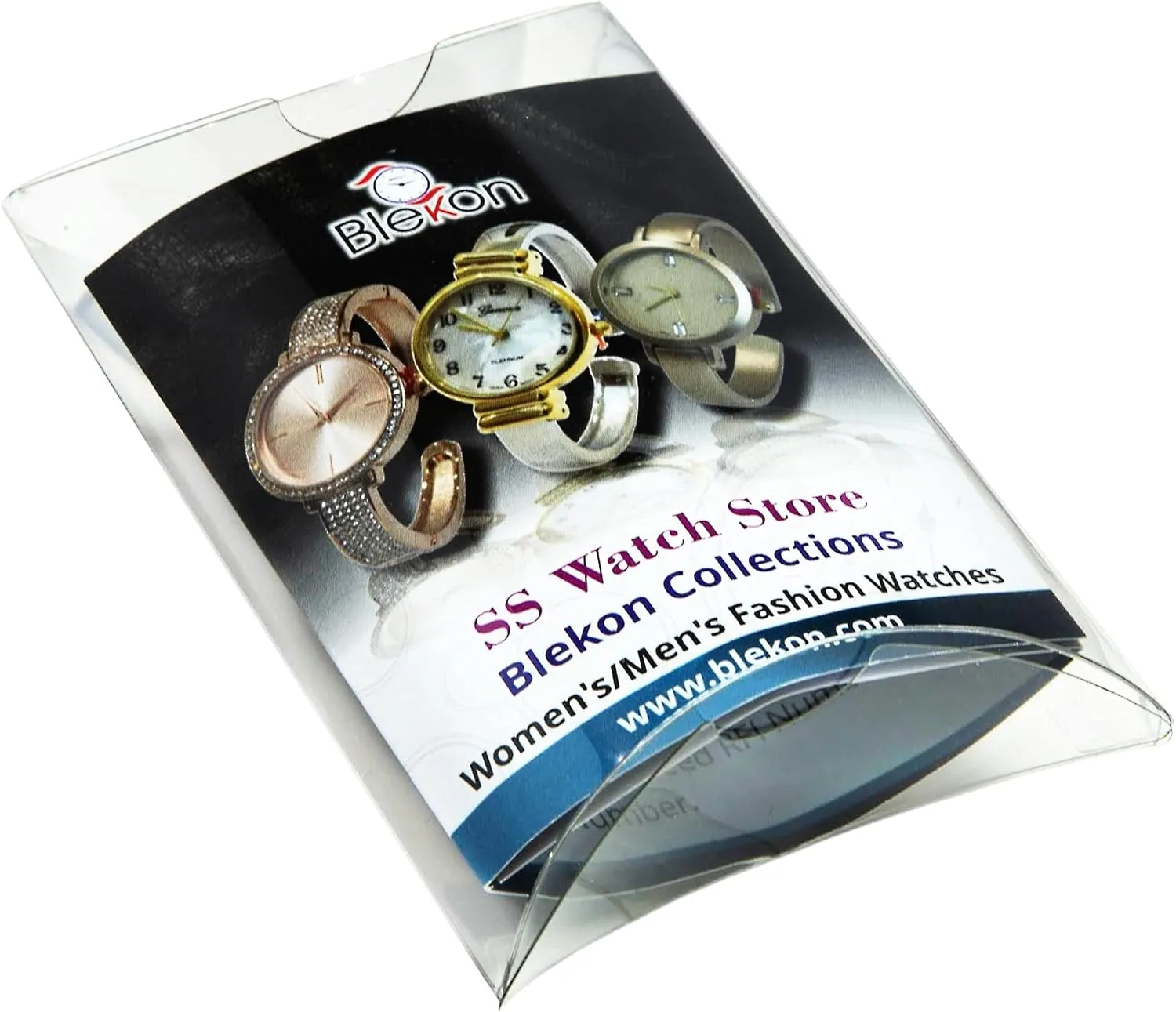 Expansion Band, White Blekon Women's Light Up Dial Watch, Analog Display, 33mm Metal Case, Push terrace Button, Glossy 