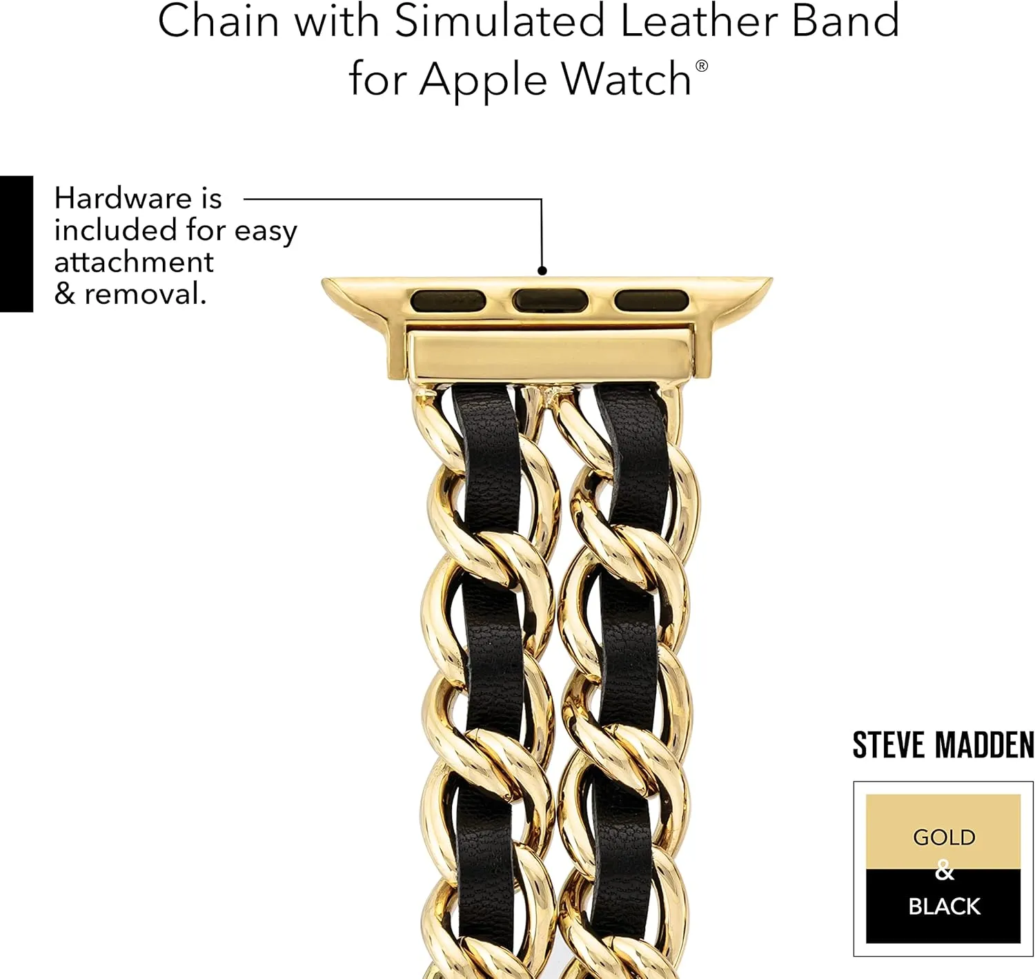 Fashion Chain Bracelet fuse garden amenity for Apple Watch Steve Madden 