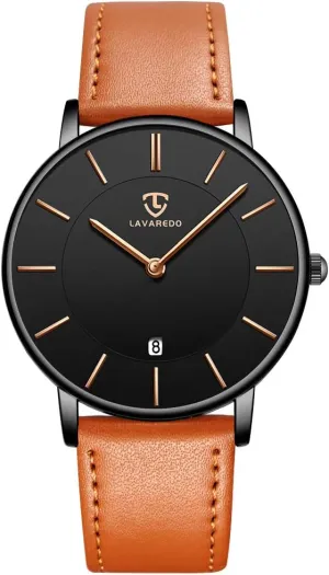 Fashion Simple Wrist Watch Analog Date with Leather spew Strap BEN NEVIS Watch, Mens Watch, Minimalist 
