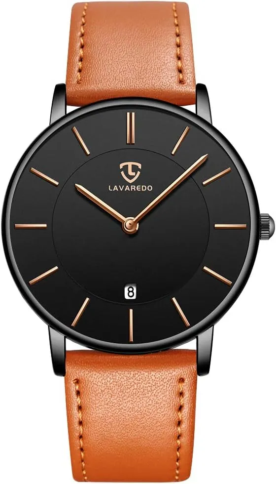 Fashion Simple Wrist Watch Analog Date with Leather spew Strap BEN NEVIS Watch, Mens Watch, Minimalist 