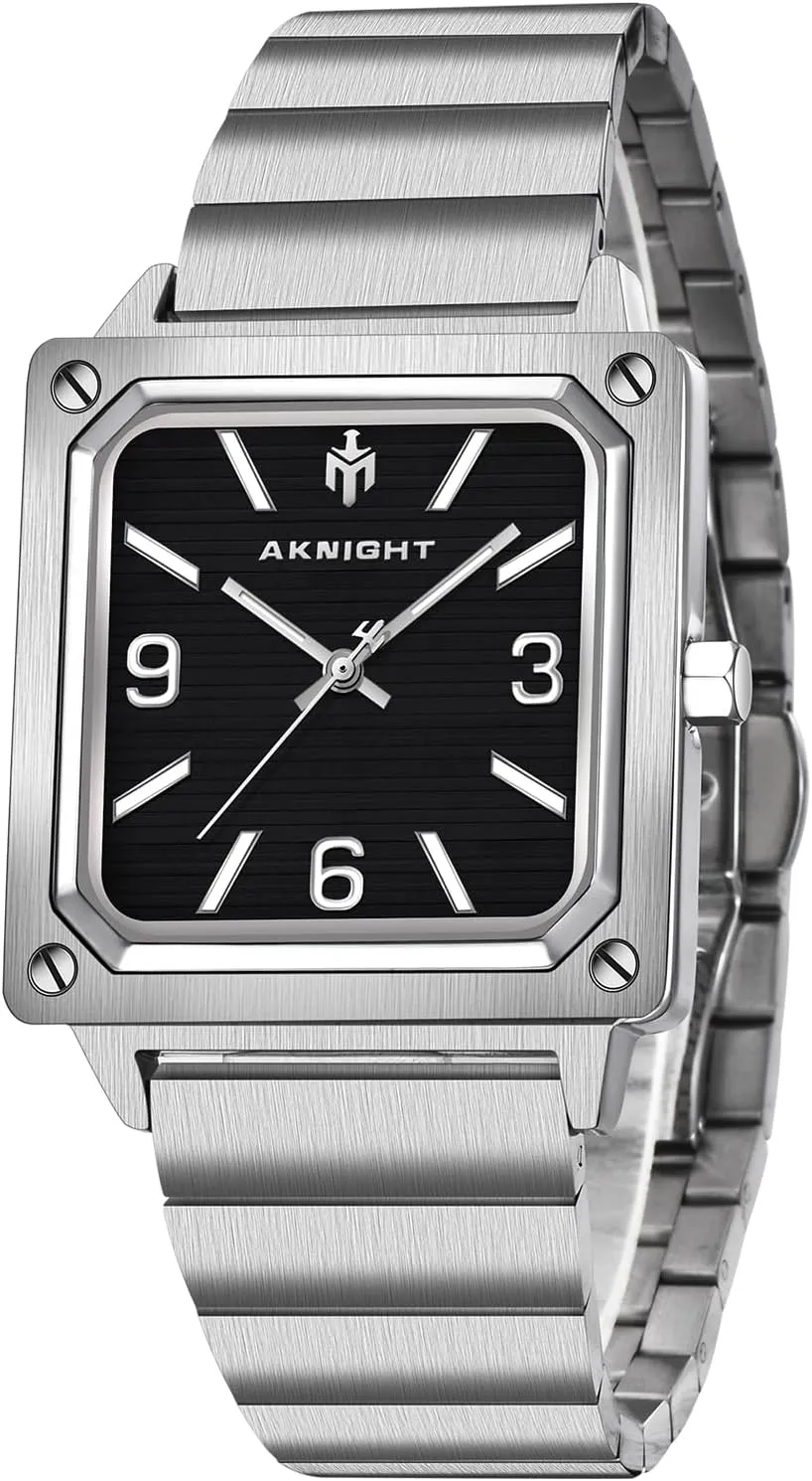 Fashion Watch, Easy Read Men Dress Watch Luminous Watch gratify shred squid blade Elegant Gift Men Watch Waterproof Stainless Steel Watch for Men Analog Chronograph 