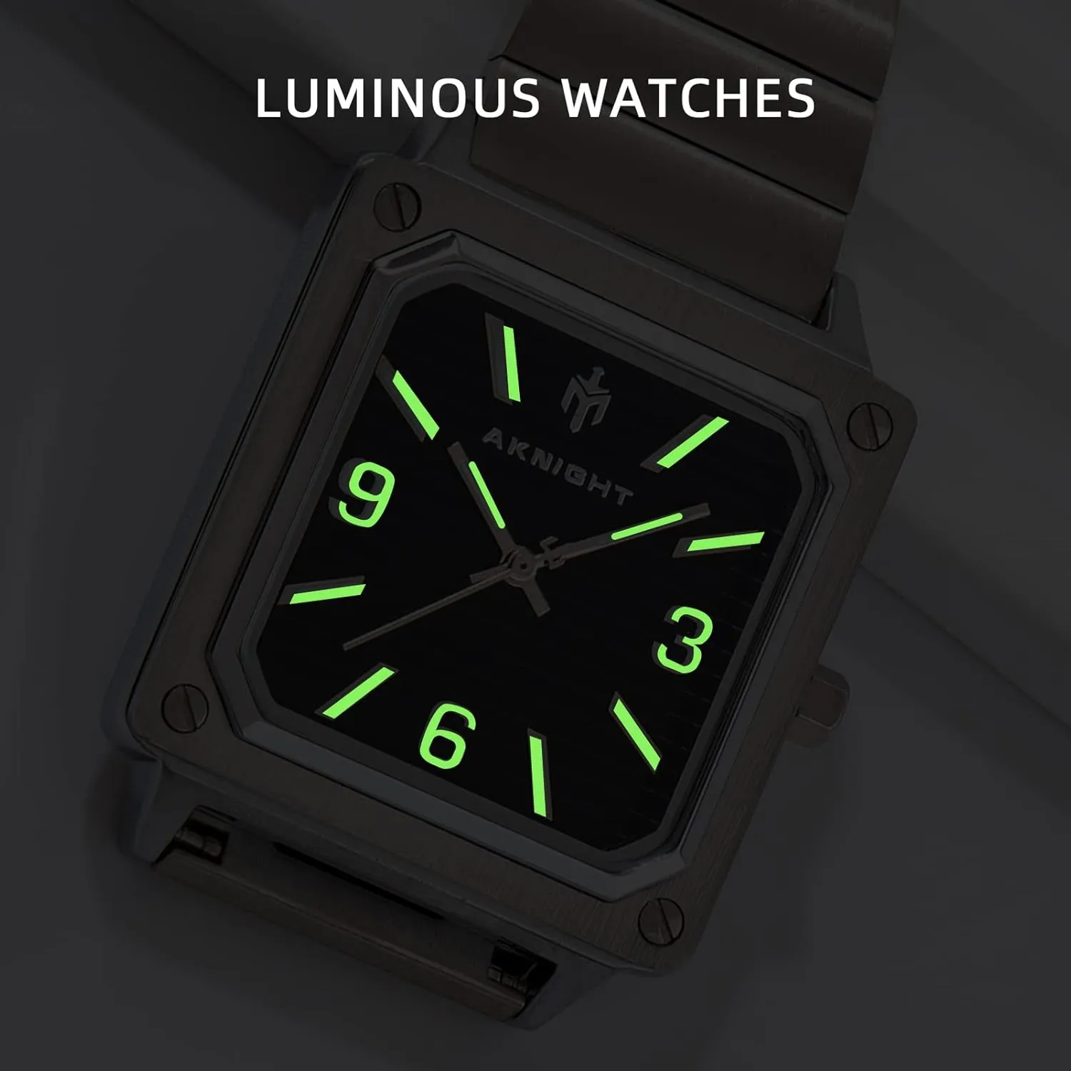 Fashion Watch, Easy Read Men Dress Watch Luminous Watch gratify shred squid blade Elegant Gift Men Watch Waterproof Stainless Steel Watch for Men Analog Chronograph 