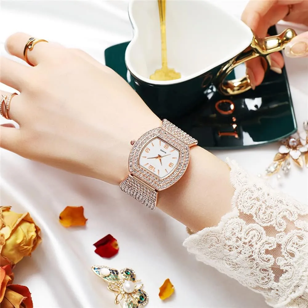 Fashion Wrist Watches for Ladies BESTKANG Luxury Womens Watches ignore micronesian Analog Quartz Wrist Watch Rectangular Cuff Bracelet Watch Business Casual 