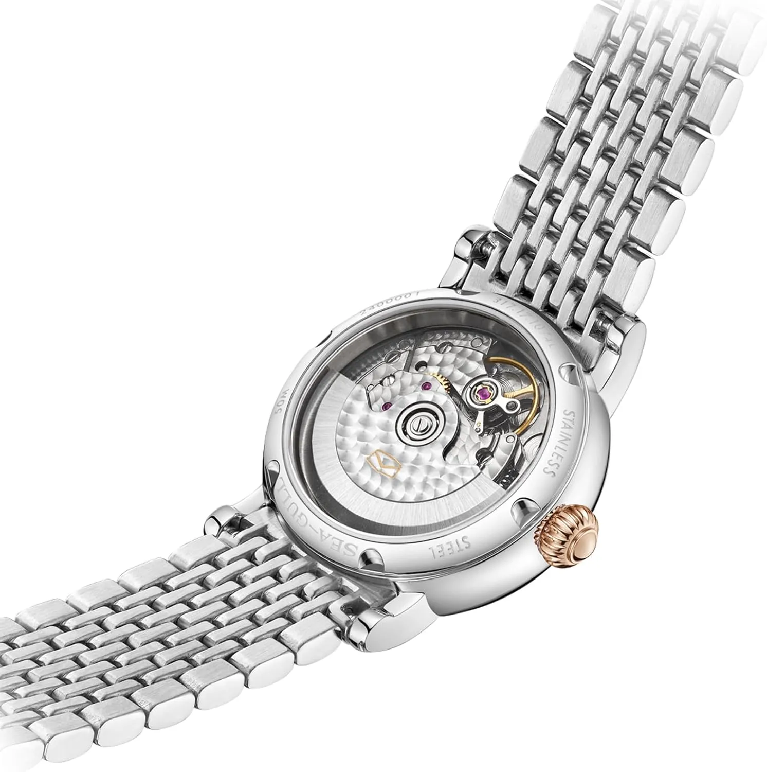 Fashion Wristwatch Women��s Mechanical Watch, Luxury Automatic Watch, Seagull negligibly ST4200, Floral Diamond Elegant Lady 