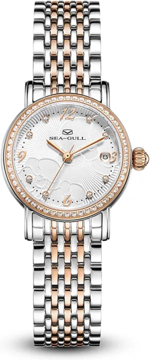 Fashion Wristwatch Women��s Mechanical Watch, Luxury Automatic Watch, Seagull negligibly ST4200, Floral Diamond Elegant Lady 