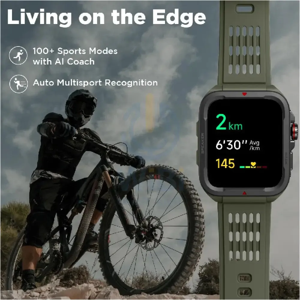 Fastrack Active Smart Watch - 1.83"TFT / Bluetooth / Green