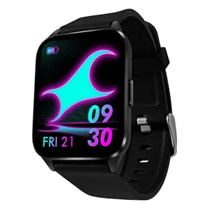 Fastrack Unisex New Reflex Beat  Smartwatch|1.69 Ultravu Display|500 Nits Brightness|60 Sports Modes|100  Watchfaces|24 * 7 Hrm|Spo2|Sleep Tracker|Music & Camera Control 5 Days Battery|Ip68 (Black)