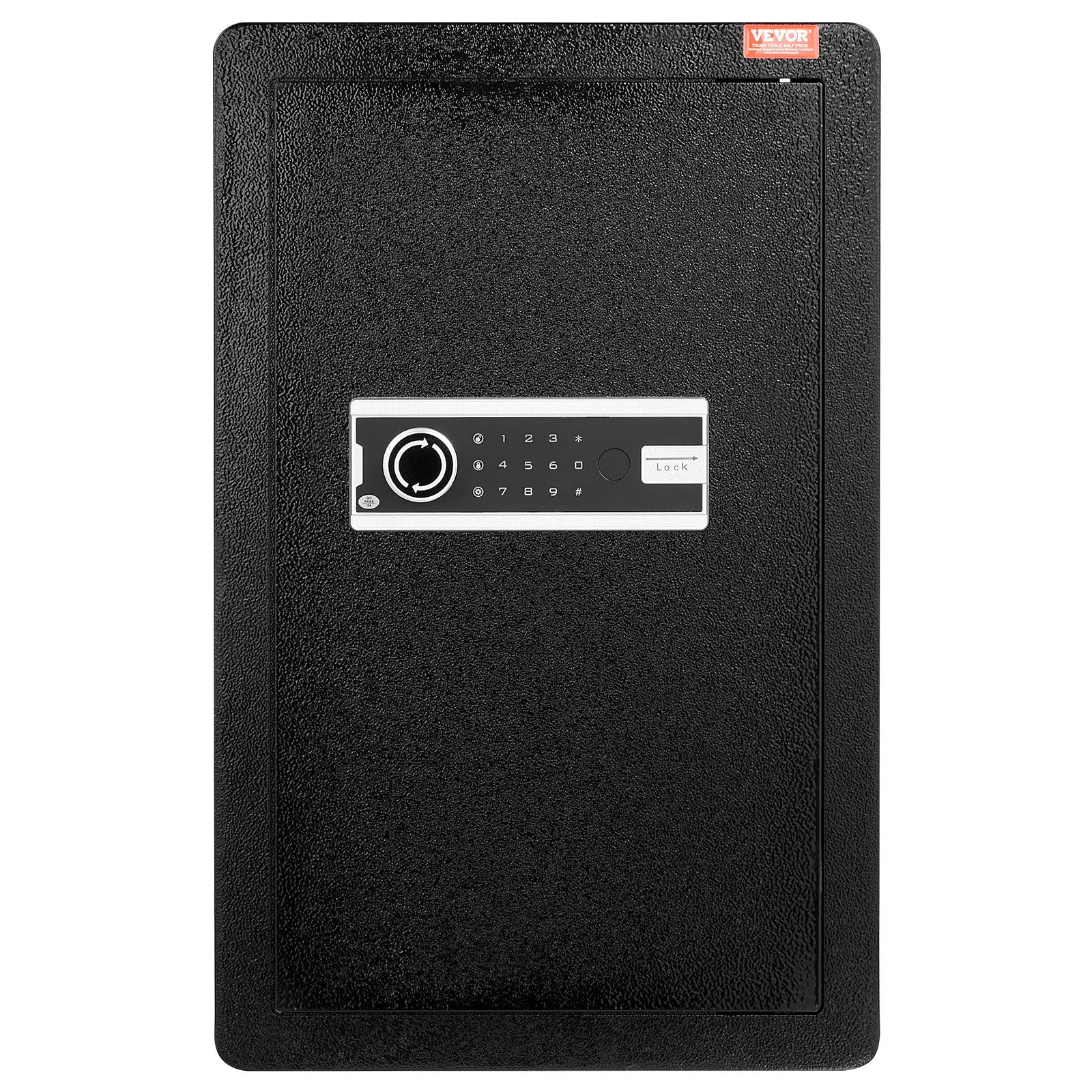 (FINAL PRICES ARE LOWER ON OUR SITE!) VEVOR Single Door 3.5 cu.ft Safe Box with Key Lock & Password LED Light Black,organize cash, passports, jewelry, gold, watches and documents