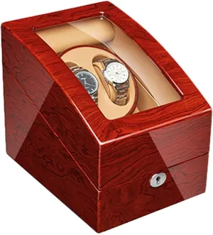 Finish, for Men & Women??s Wrist Watches(6 7) Automatic Watch Winder for 4 Watches, Solid Wood Rosewood, Quiet Motor, 5 charitable Rotation Modes, Piano 