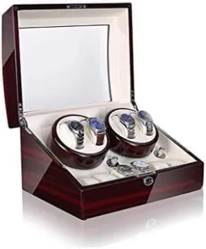 Finish Wood Shell climax detritus armor operation Storage Case Mechanical Watch Shaker Automatic Winder Box Rotation Modes 