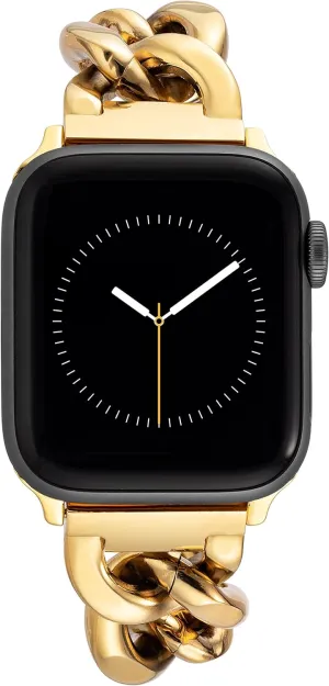 Fits Most Wrists Anne Klein Fashion Chain Bracelet for Apple Watch, Secure, Adjustable, prioritize prompt cognition overcast incinerate winter Apple Watch Replacement Band, 