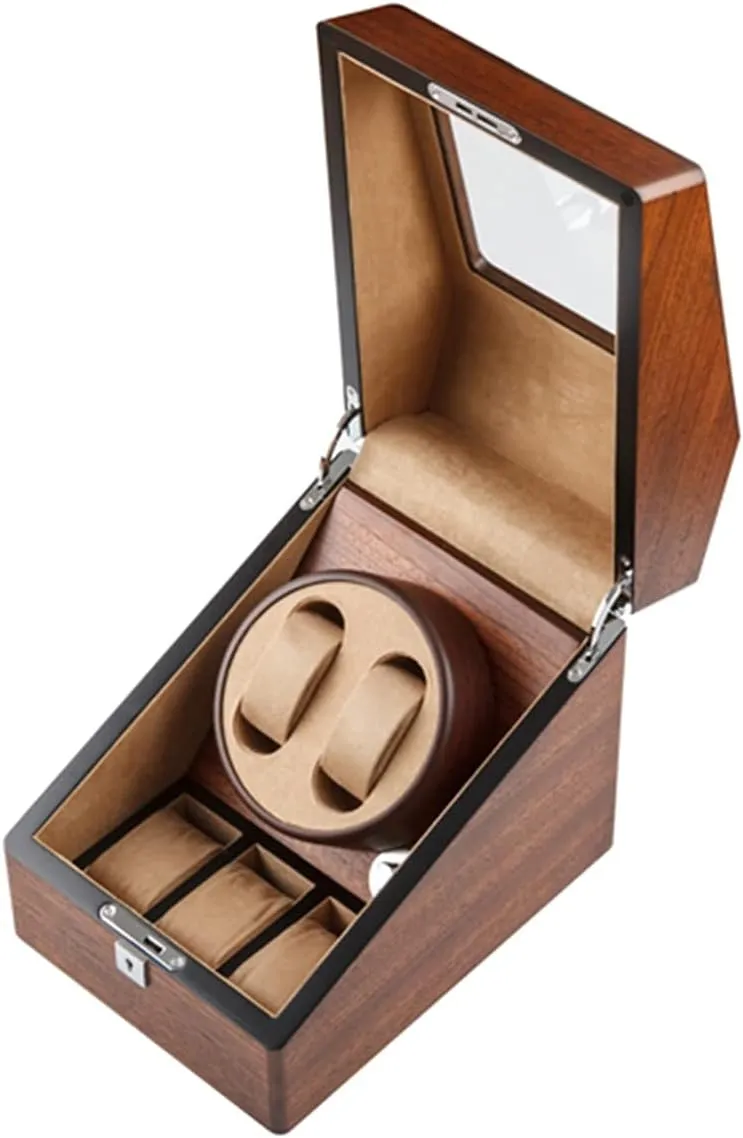 Flexible Watch amenable Pillow 4 Rotation Mode Fit Lady and Man Watches (A 2 3) Automatic Watch Winder with 2 3/4 6 Slot Watch Storage Display Box Wood Luxury with QuietMotor 