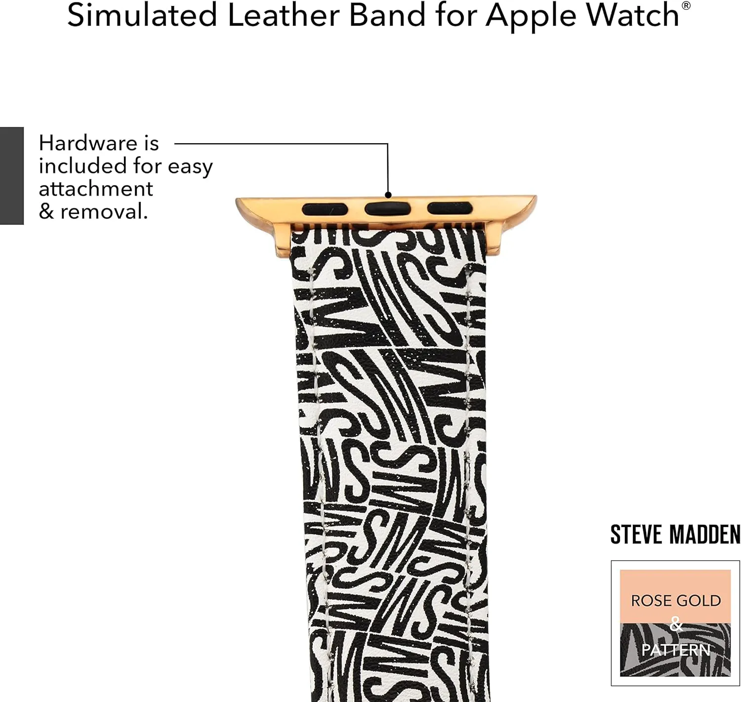 for Apple Watch Steve Madden Fashion represent crustal overt Band 
