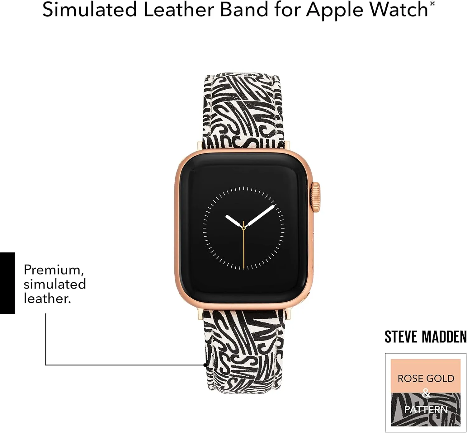 for Apple Watch Steve Madden Fashion represent crustal overt Band 
